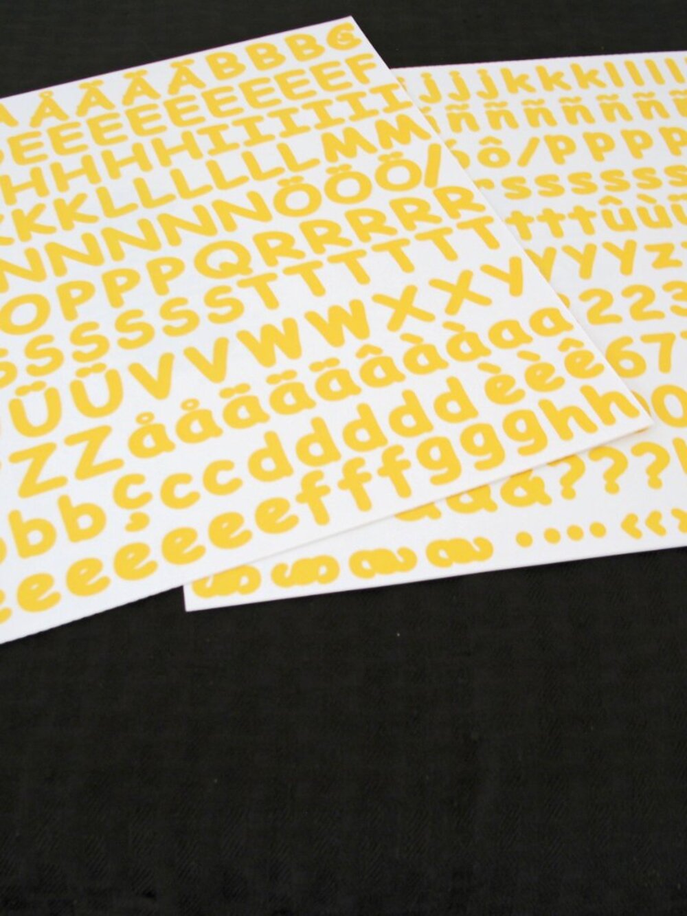 2 Large ABC 123 Sunflower Sassy Letters and Numbers